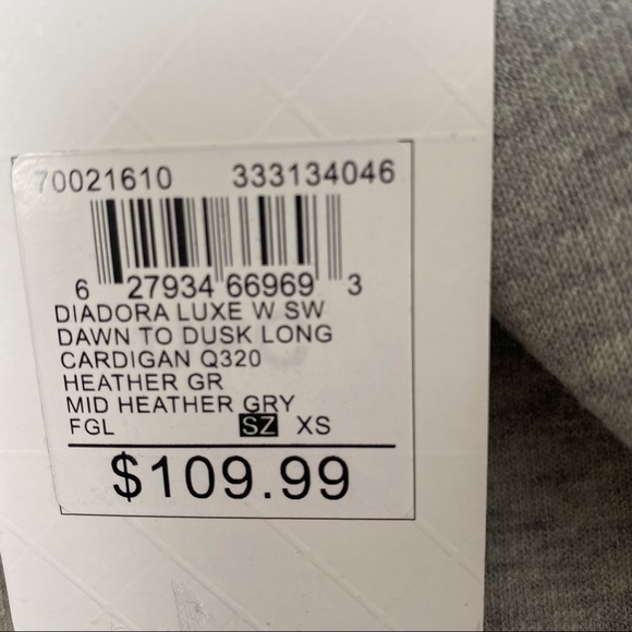 NWT Diadora Luxe Dawn to Dusk Long Cardigan XS - Picture 11 of 11